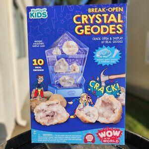 WOW in the World Crystal 10 Geodes STEM Science Kit Set Rocks Bundle Geology Gem